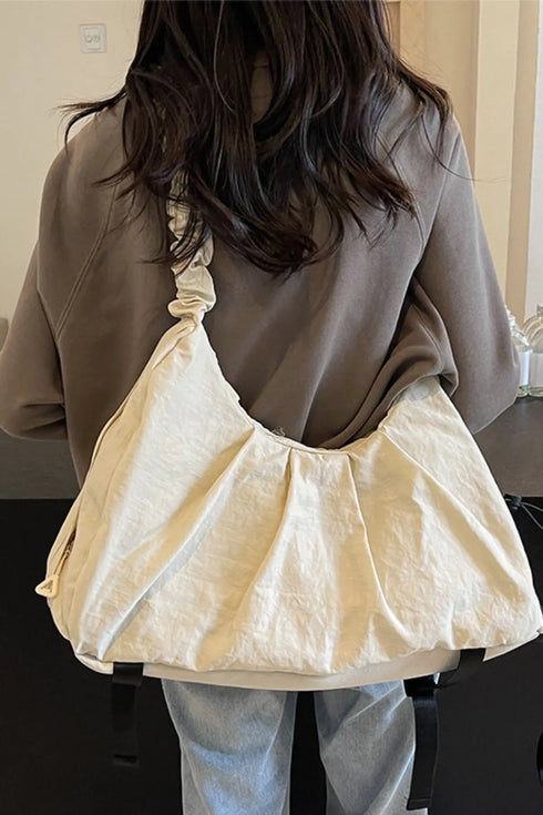 'Alondra' Ruched Drawstring Crossbody Bag - Celes Fashion